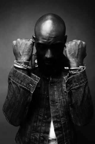 Man with clenched fists