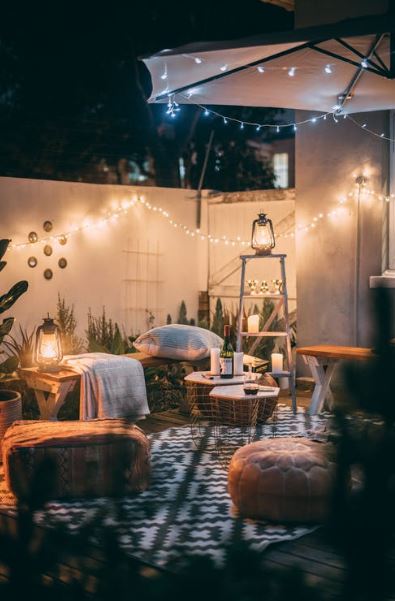 Cozy out door, rustic-inspired