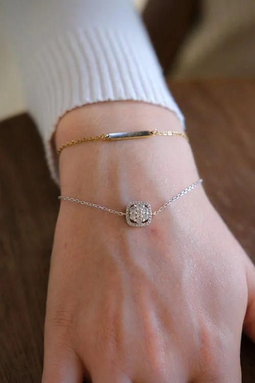 picture of a woman wearing bracelet